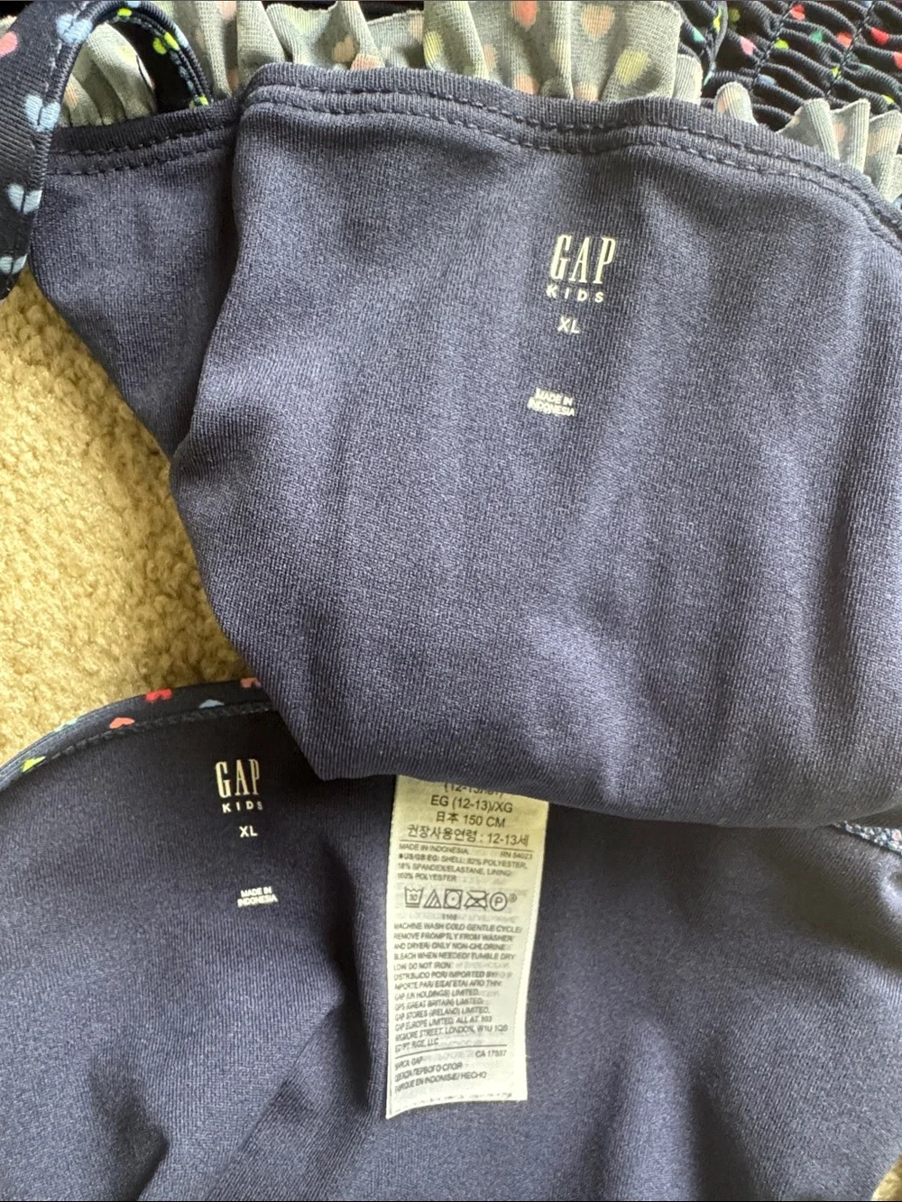 GAP kids XL rouched swimsuit